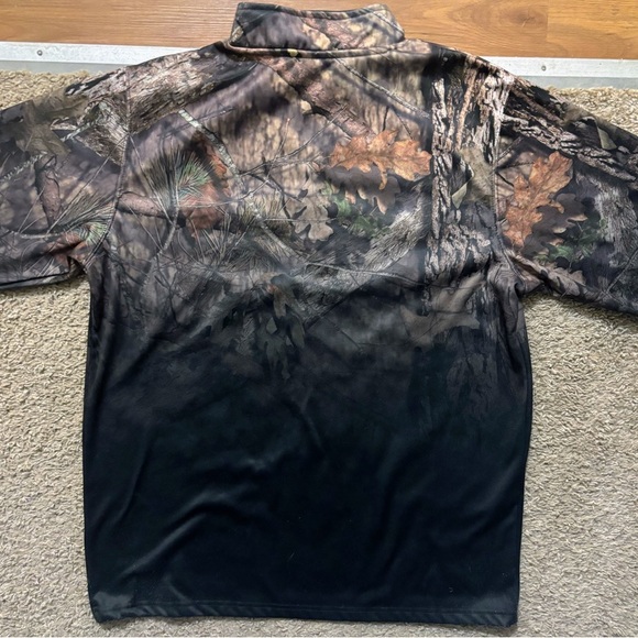 Colosseum Men’s Lg Black Mossy Oak Spartan Logo 1/4 Zip Like New - Picture 12 of 12